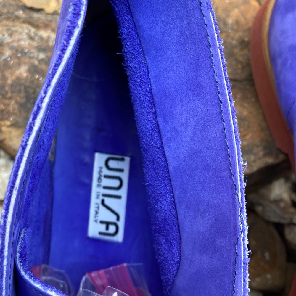 Ankle suede purple booties. PROCEEDS TO FAMILY HEART FOUNDATION! - Picture 3 of 5